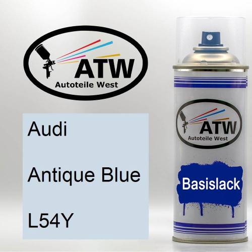 Audi, Antique Blue, L54Y: 400ml Sprühdose, von ATW Autoteile West.